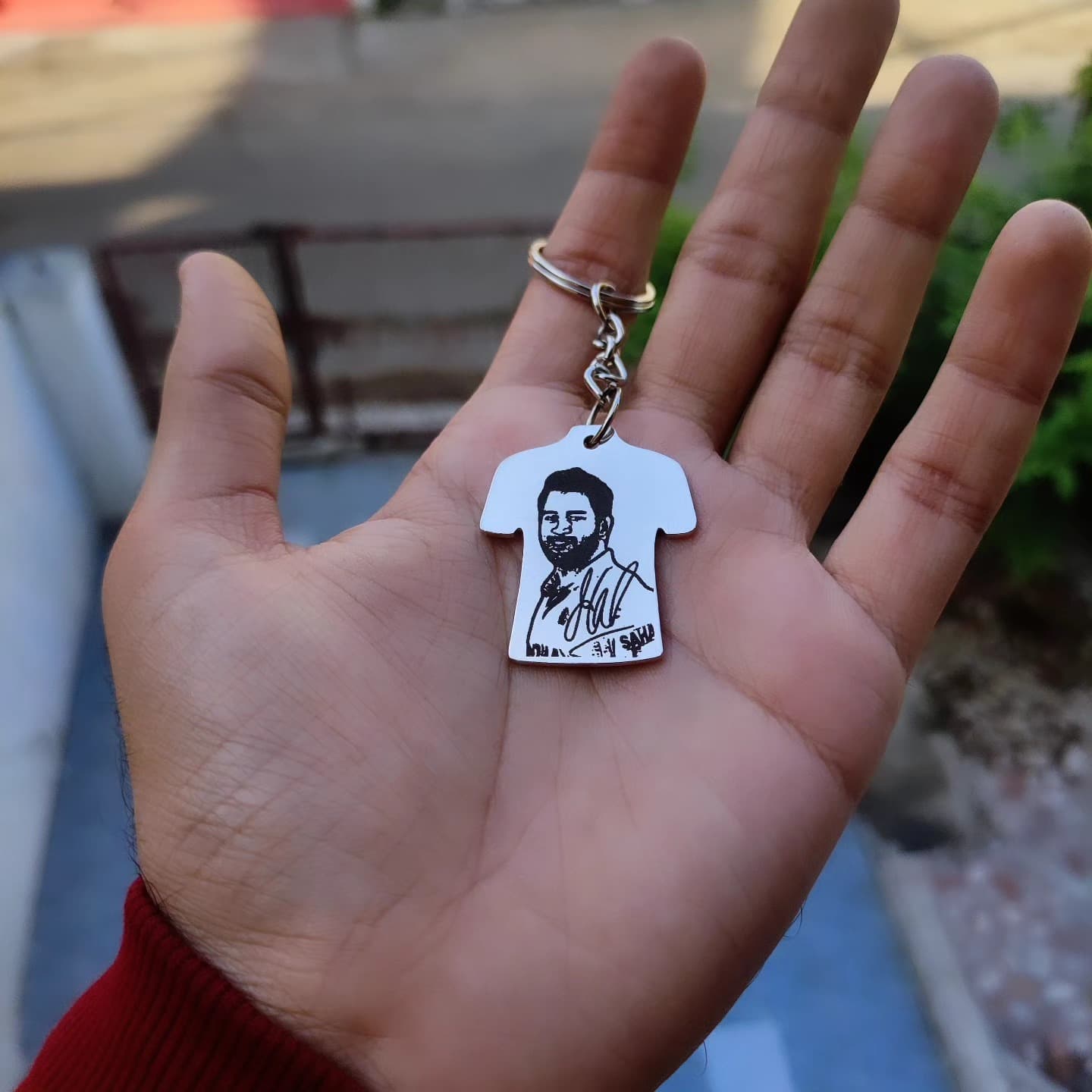 Photo metal keychain